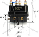 12V 250A Winch Solenoid Relay Contactor for AUT UTV 3000-5000lbs Winch