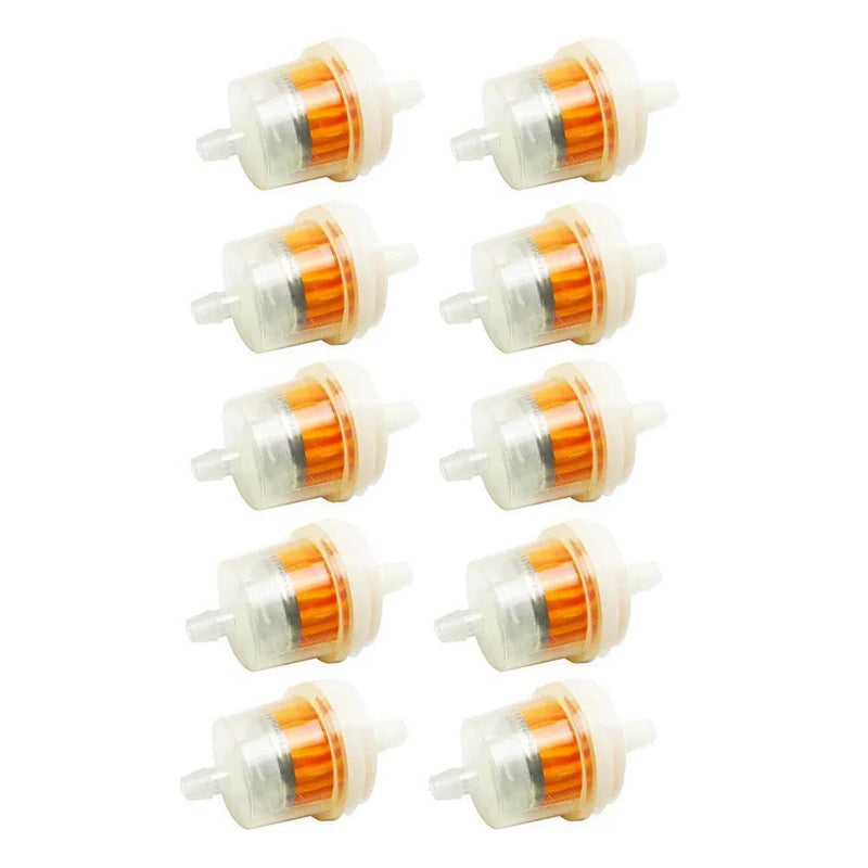 New 10pcs Universal Gasoline Gas Fuel Gasoline Oil Filter For Scooter Motorcycle Moped Scooter Dirt Bike ATV Fuel Filter