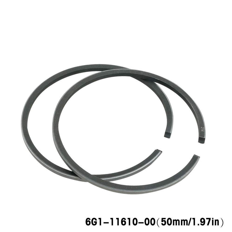 6G1-11610 Piston Ring Set STD For Yamaha Outboard Motor 2T 6HP 8HP 4HP Diameter 50mm 6G1-11610-00 647-11610