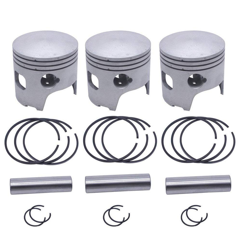 3B7-00001 Piston STD For Tohatsu Outboard Motor 2T 80A-90A  3B7-00001-2,Piston Ring 3MR-87123-0