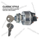 4-Position Universal Ignition Key Switch 12v, Acc/Off/IGN/(Start)