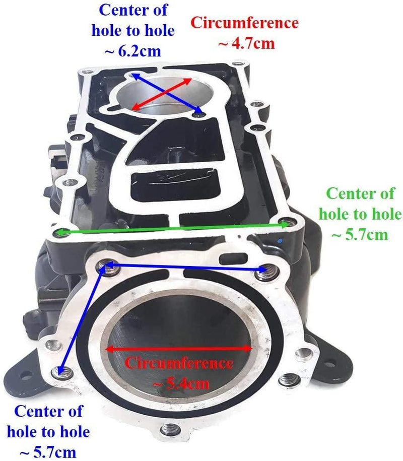 369B01100-2 CYLINDER, Crank Case Assy For Tohatsu  Mercury 5HP Outboard Engine Boat Motor aftermarket Parts