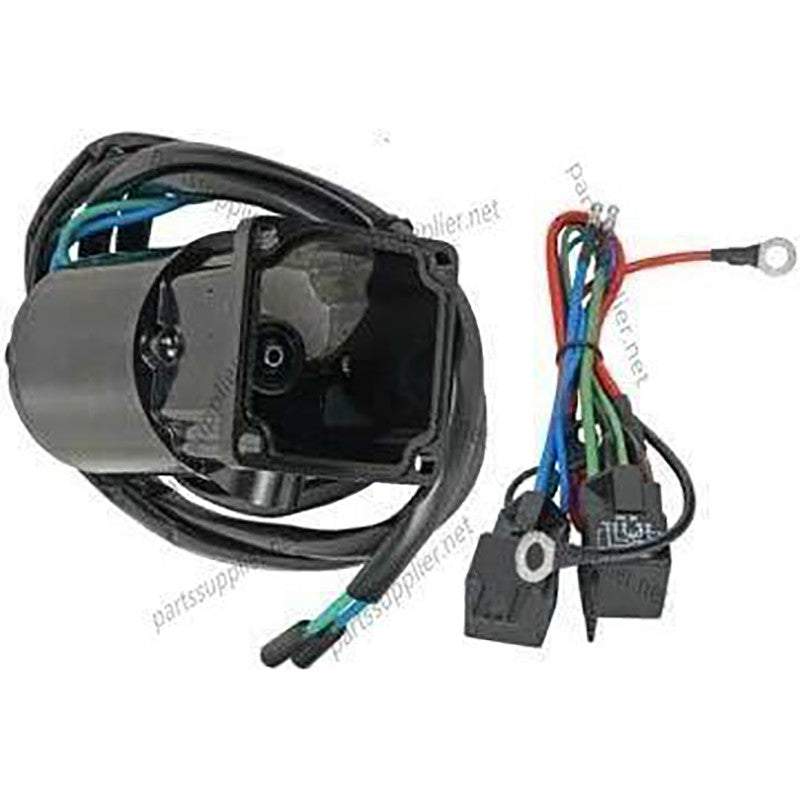 NEW 12V REVERSIBLE TILT MOTOR AND RESERVOIR COMPATIBLE WITH MERCURY FORCE 824051 3-WIRE