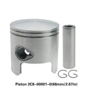 3C8-00001 STD Piston Set With Ring For Toahtsu Outboard Motor 2T M40D 40HP Mercury Mariner 3Cyl 779-9615 2