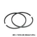 6G1-11610 Piston Ring Set STD For Yamaha Outboard Motor 2T 6HP 8HP 4HP Diameter 50mm 6G1-11610-00 647-11610