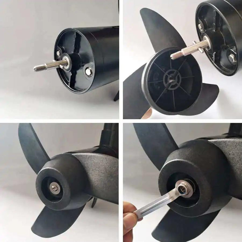 Boat Engine Electric Outboard Propeller Kit 3 Blades for 28lb 36lb 46lb 12V 24V Trolling Motors Accessories Outboard Accessory