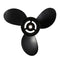 8.9*8.5 Black Boat Outboard Propeller for Tohatsu 2 Stroke 9.8HP Aluminum Alloy 3B2-64517-0 Boat Motor