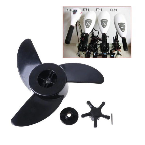 3-Blades Propellers Outboard  Motors Part Nylon Props Shaft for Haibo ET34 ET44 ET54 Electric Boat Model DIY Accessories H9EE